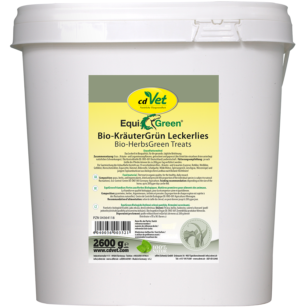 EquiGreen Bio-KräuterGrün Leckerlis 2,6 kg